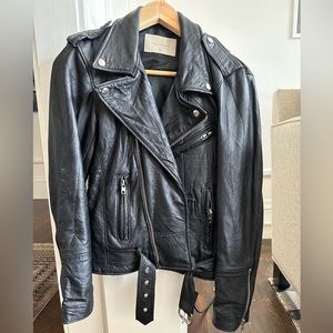Deadwood Joan Recycled Leather Biker Jacket